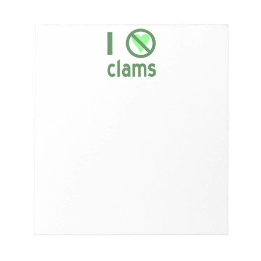 嫌いなハマグリ ノートパッド (正面)