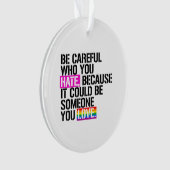 嫌いな人には気を付けなさい オーナメント (正面)