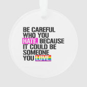 嫌いな人には気を付けなさい オーナメント (裏面)