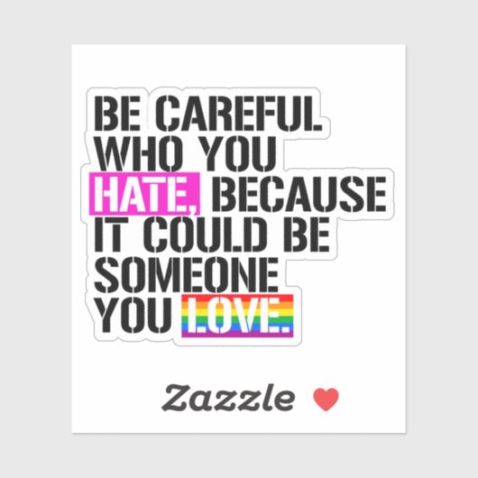 嫌いな人には気を付けなさい シール (シート)