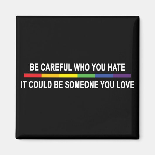 嫌いな人には気を付けなさい マグネット (正面)