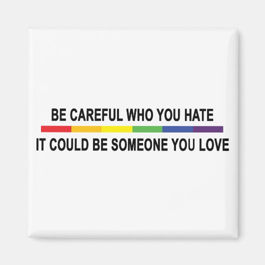 嫌いな人には気を付けなさい マグネット (正面)