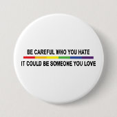 嫌いな人には気を付けなさい 缶バッジ (正面)