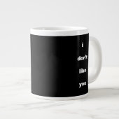 嫌いな人へのジョーク ユーモア ジャンボコーヒーマグカップ (正面右)