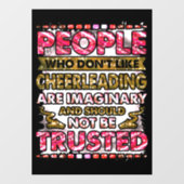 嫌いな人を信用しないチアリーティング ウィンドウサイン (シート)