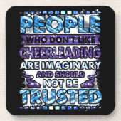 嫌いな人を信用しないチアリーティング コースター (正面)