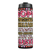 嫌いな人を信用しないチアリーティング タンブラー (正面)