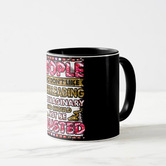 嫌いな人を信用しないチアリーティング マグカップ (正面右)