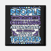 嫌いな人を信用しないチアリーティング マグネット (正面)