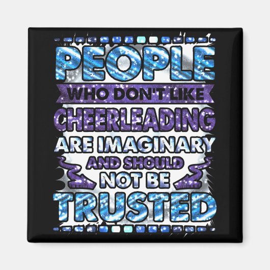 嫌いな人を信用しないチアリーティング マグネット (正面)