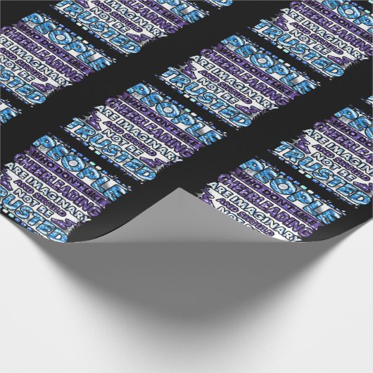 嫌いな人を信用しないチアリーティング ラッピングペーパー (角)