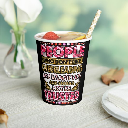 嫌いな人を信用しないチアリーティング 紙コップ (インサイチュ)