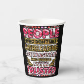 嫌いな人を信用しないチアリーティング 紙コップ (正面)