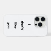 嫌いな人ジョークユーモア iPhoneケース (裏面横)