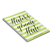 嫌いな人 | 書道モダン手帳 ノートブック (右側)