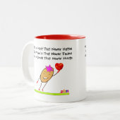 嫌いな運ことのないハート ツートーンマグカップ (正面左)