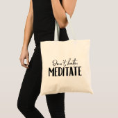 嫌いにならないめい想タイポグラフィ トートバッグ (正面(商品))