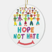 嫌いにならないよう願う セラミックオーナメント (左)