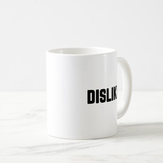 嫌い コーヒーマグカップ (正面右)