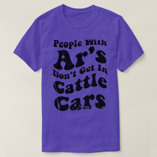 嫌おもしろい味な人は牛に入らない Tシャツ (デザイン正面)