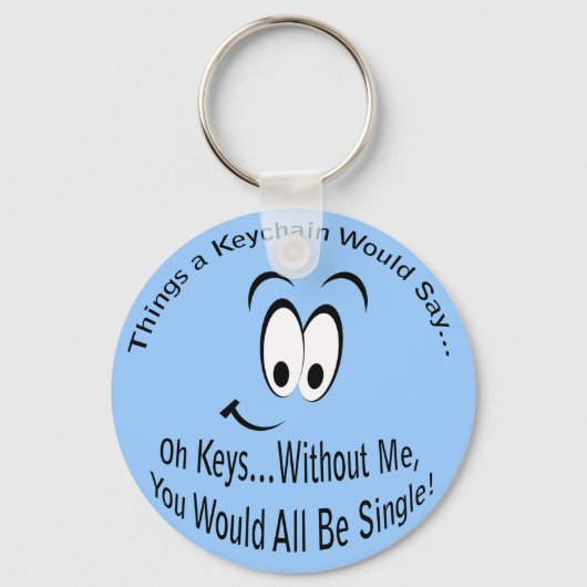 嫌おもしろい言を言うのはみんな独身のだ キーホルダー (正面)