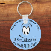 嫌おもしろい言を言うのはみんな独身のだ キーホルダー (正面)