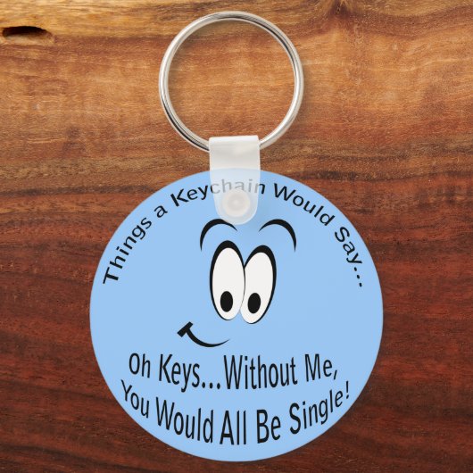 嫌おもしろい言を言うのはみんな独身のだ キーホルダー (正面)