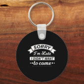 嫌がらせをしたくなかったのが遅来くなおもしろいった キーホルダー (正面)