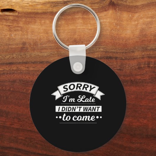嫌がらせをしたくなかったのが遅来くなおもしろいった キーホルダー (正面)
