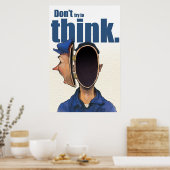 嫌だ考えよ。 ポスター (キッチン)