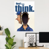 嫌だ考えよ。 ポスター (ホームオフィス)
