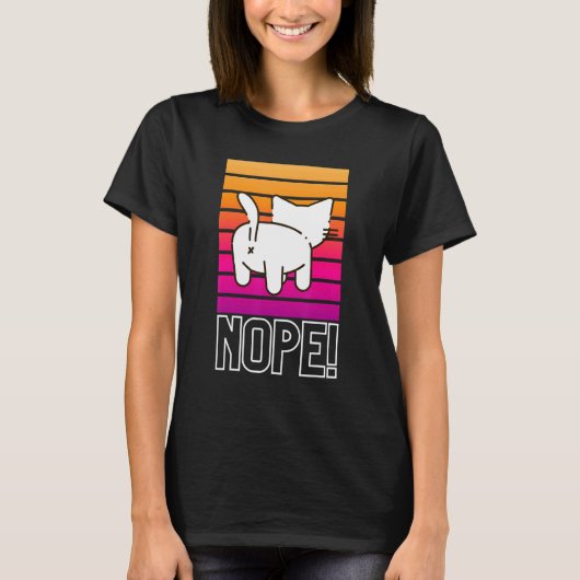 嫌だ 猫 嫌だ Tシャツ (正面)