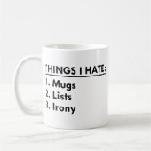 嫌なこと コーヒーマグカップ (左)