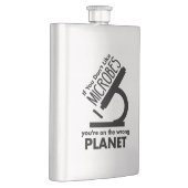 嫌なら地球から出ろ フラスク (右)