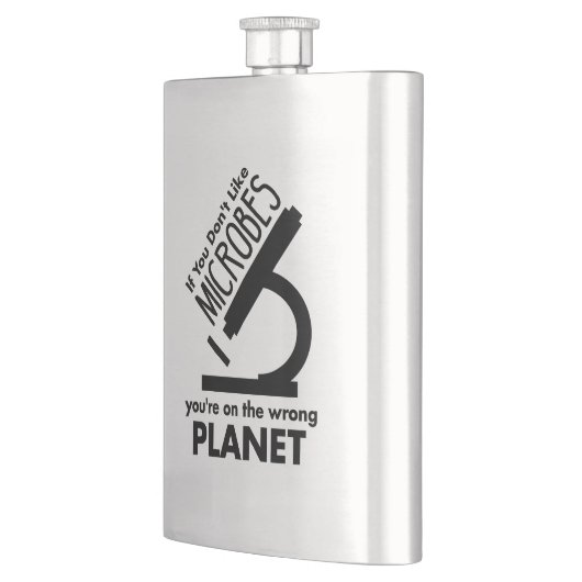 嫌なら地球から出ろ フラスク (左)