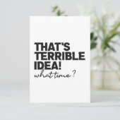 嫌なアイディアが何時の皮肉おもしろいだ サンキューカード (スタンド正面)