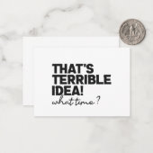 嫌なアイディアが何時の皮肉おもしろいだ ノートカード (正面/裏面インサイチュ)