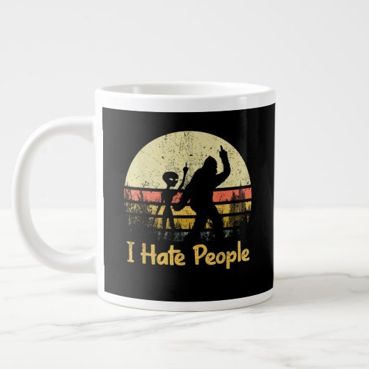 嫌な人嫌い おもしろグッズ ジャンボコーヒーマグカップ (左)