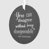 嫌な嫌がらせをせずに同意できない オーナメント (正面)