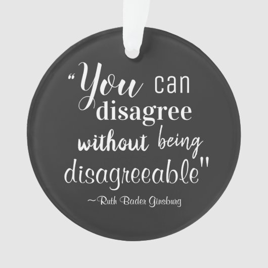 嫌な嫌がらせをせずに同意できない オーナメント (正面)