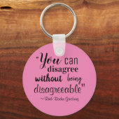 嫌な嫌がらせをせずに同意できない キーホルダー (正面)