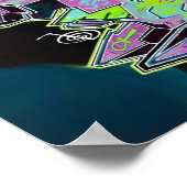 嫌な恐怖グラフィティdmt ayhuascaポスター ポスター (角)