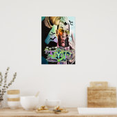 嫌な恐怖グラフィティdmt ayhuascaポスター ポスター (キッチン)