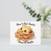 嫌な感じ事はしないで、ワッフルを持って ポストカード (スタンド正面)