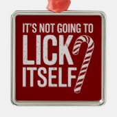 嫌な皮肉で自分を舐めたりはしない メタルオーナメント (正面)