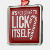 嫌な皮肉で自分を舐めたりはしない メタルオーナメント (左)