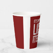 嫌な皮肉で自分を舐めたりはしない 紙コップ (右)