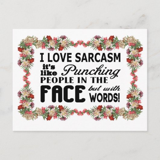 嫌みが大好きです ポストカード (正面)