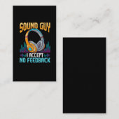 嫌みなサウンドガイヘッドフォンDJサウンドエンジニア 名刺 (正面/裏面)