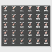 嫌みを言うことわざは偽物だ ラッピングペーパー (フラット)